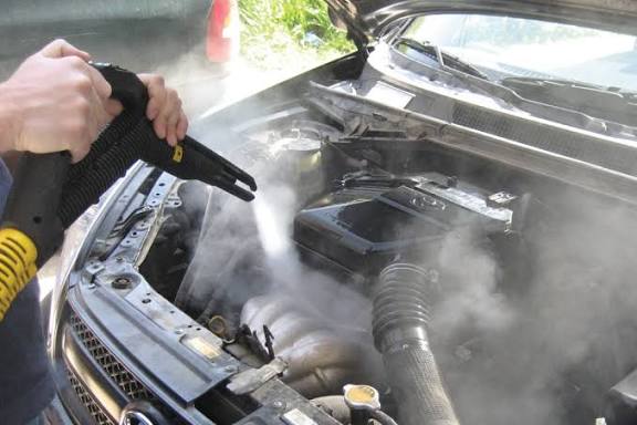 Engine Bay Steam Cleaning