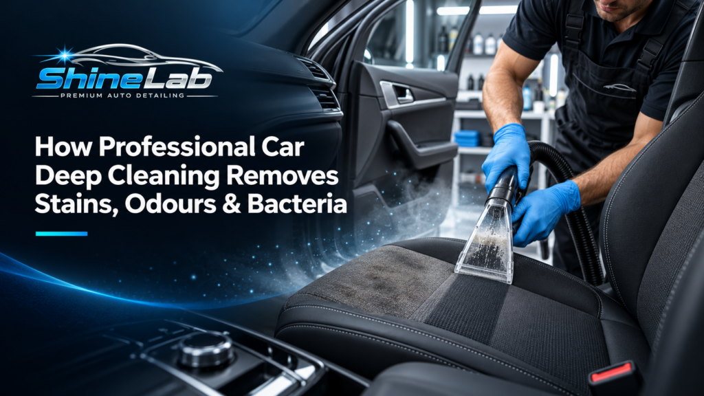 How Professional Car Deep Cleaning Removes Stains